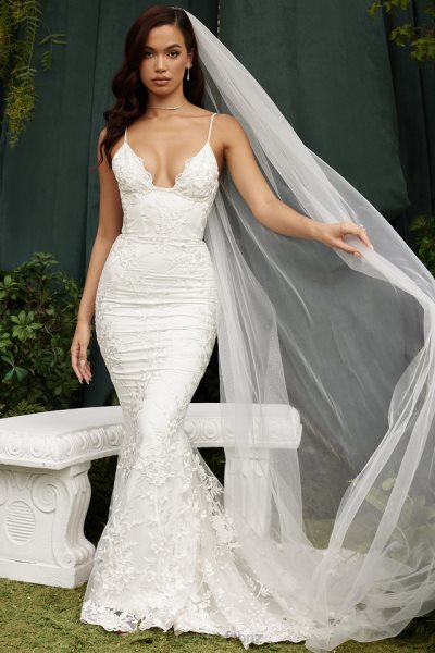 House of CB Solene White Lace Bridal Gown XTP20Z1142 Weddings