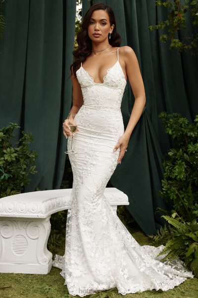 House of CB Solene White Lace Bridal Gown XTP20Z1142 Weddings