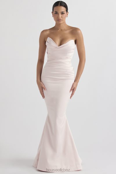 House of CB Fleur Blush Satin Strapless Gown XTP20Z1146 Weddings