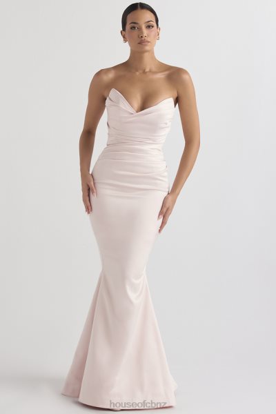 House of CB Fleur Blush Satin Strapless Gown XTP20Z1146 Weddings