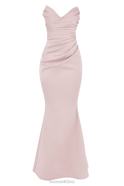 House of CB Fleur Blush Satin Strapless Gown XTP20Z1146 Weddings