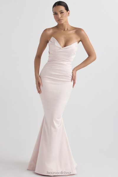 House of CB Fleur Blush Satin Strapless Gown XTP20Z1146 Weddings