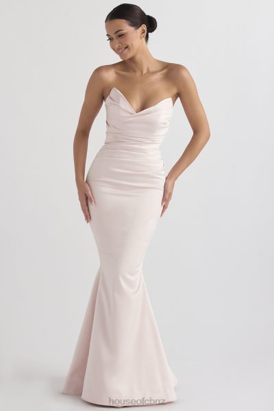 House of CB Fleur Blush Satin Strapless Gown XTP20Z1146 Weddings