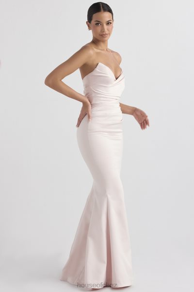 House of CB Fleur Blush Satin Strapless Gown XTP20Z1146 Weddings