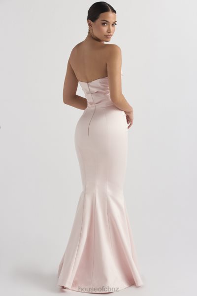 House of CB Fleur Blush Satin Strapless Gown XTP20Z1146 Weddings