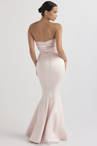 House of CB Fleur Blush Satin Strapless Gown XTP20Z1146 Weddings