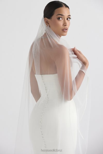 House of CB Simone White Soft Tulle Veil XTP20Z1144 Weddings