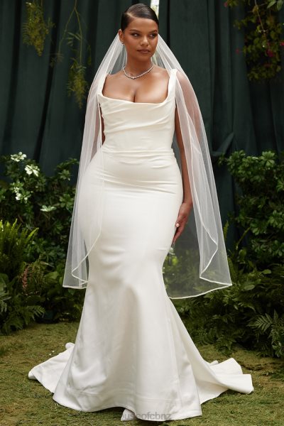 House of CB Simone White Soft Tulle Veil XTP20Z1144 Weddings